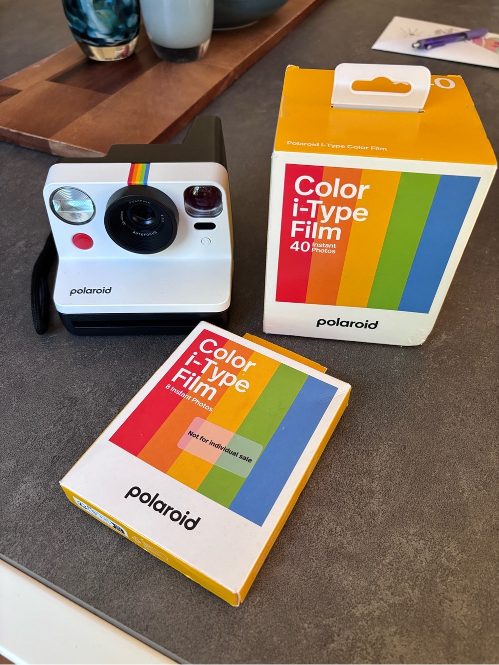 Polaroid Now Gen 2 Camera + 48 Unopened i-Type Photos